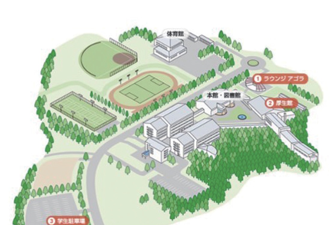 旧明星大学青梅キャンパス図
