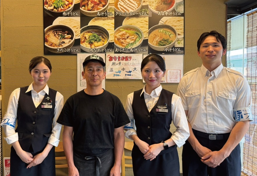 初取材日はうどん店（青梅市）などを訪ねた