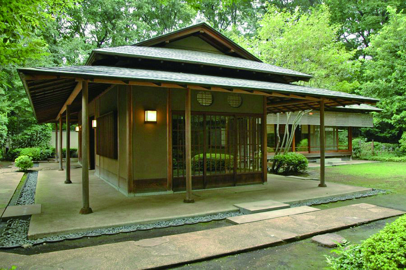 茶室福庵は純和風の建物（写真提供＝福生市）