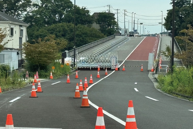 開通を待つ一般都道250 号あきる野羽村線