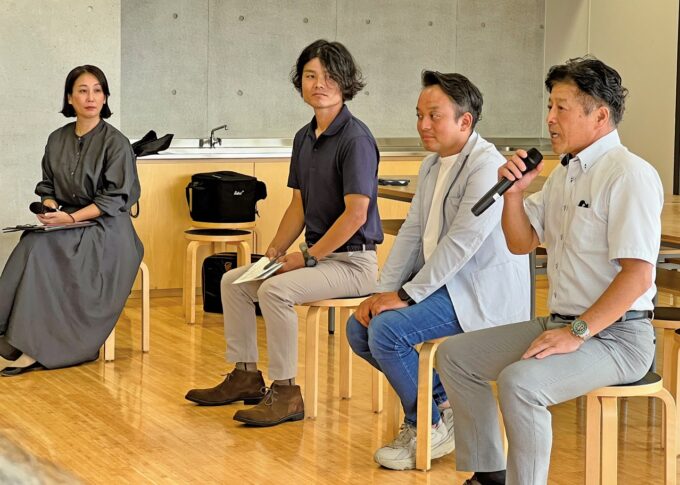 3 人の農業者が現状を語り、市民とのつながりを深めた