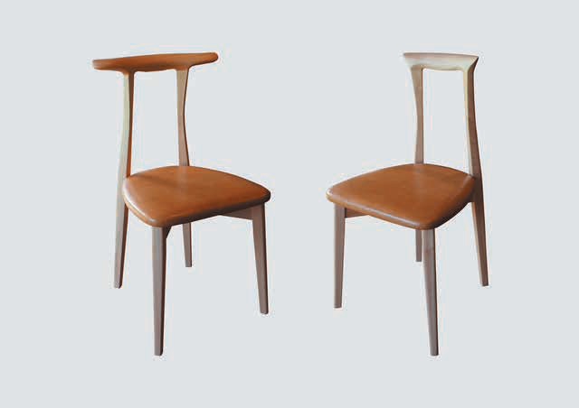 曲線がきれいな椅子