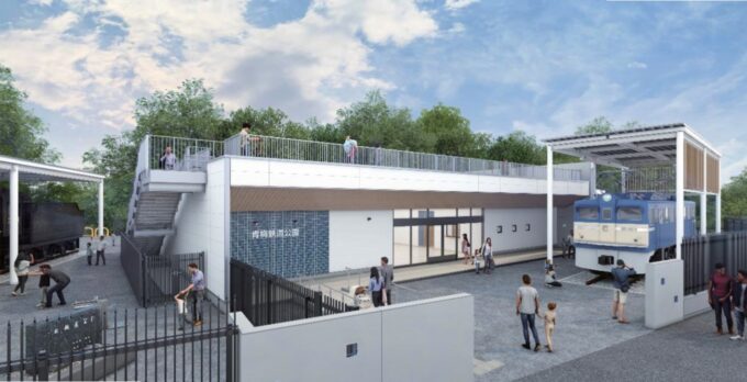 記念館は「周辺環境との融和」「親しみやすさ」をイメージしデザインに生かした