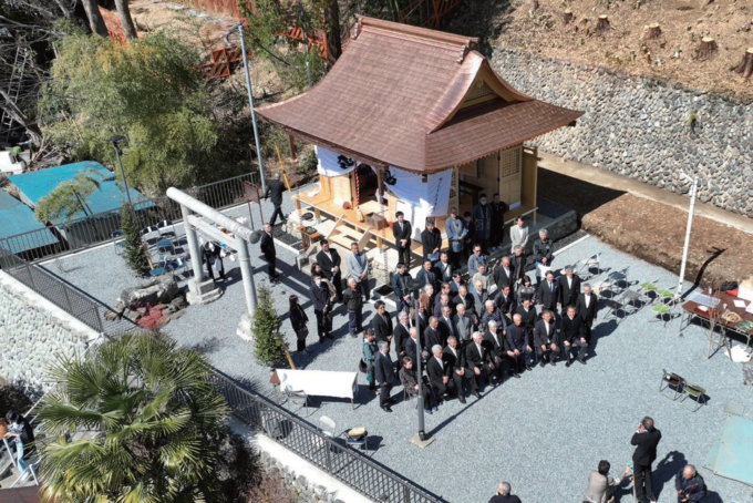 青梅の八坂神社新社殿が竣工 厳かに遷座式執行