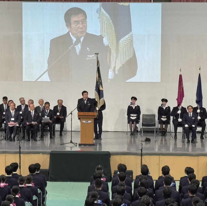 日本航空大学校・高校石川が入学式