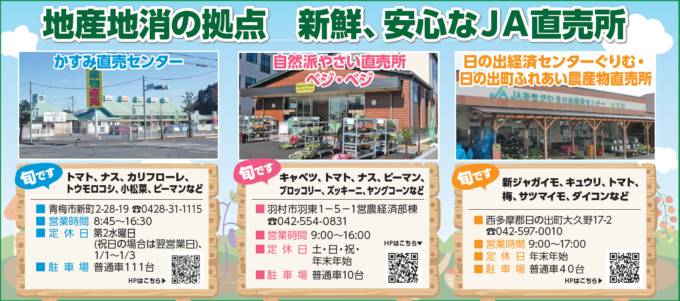 地産地消の拠点　新鮮、安心なＪＡ直売所